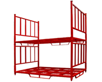 Estante apilable extragrande con malla