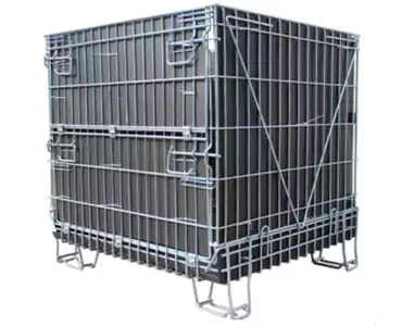 Складной контейнер из проволочной сетки
